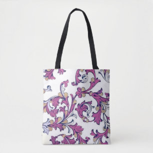 Italian Florentine Flourishes Pattern Tote Bag