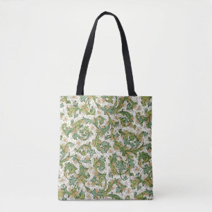 Italian Florentine Flourishes Pattern Tote Bag