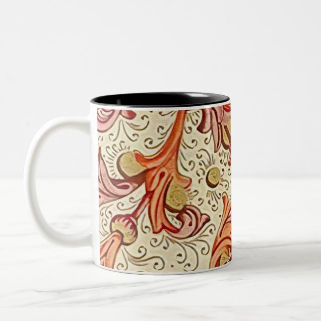 Italian Florentine Flourishes Two-Tone Coffee Mug (Left)