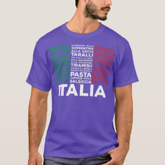 Italian Food Flag Italy Pasta Love Italia Premium  T-Shirt