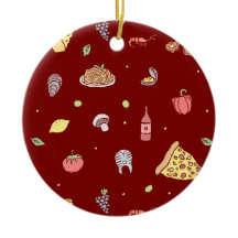 Italian food pattern. Seamless Italian foods 