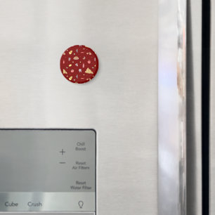 Italian food pattern. Seamless Italian foods Magnet