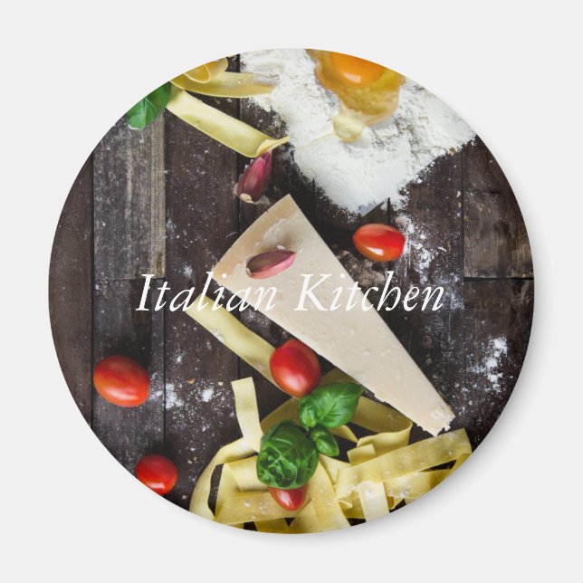 Italian Food Personalise Text Magnet (Front)