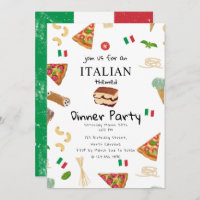 Italian Food Pizza & Pasta Dinner Party Theme