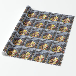 Italian Food Selection Wrapping Paper