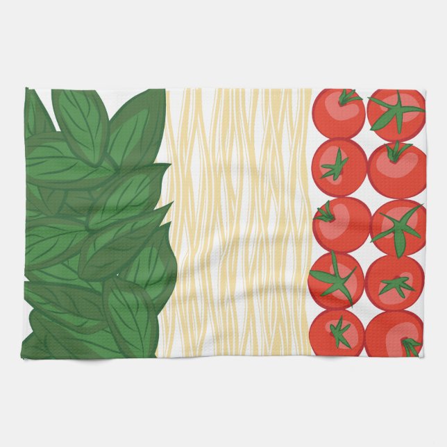 Italian Food Tea Towel (Horizontal)