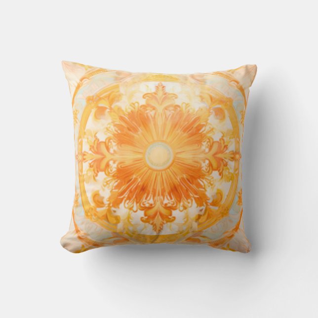 Italian Fresco Sun Pattern Cushion (Front)