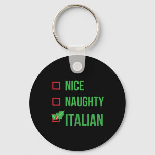 Italian Funny Italy Pajama Christmas Key Ring