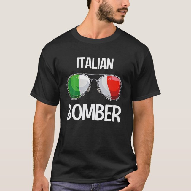 Italian Funny Italy Slang Italia Pun Italian Bombe T-Shirt (Front)