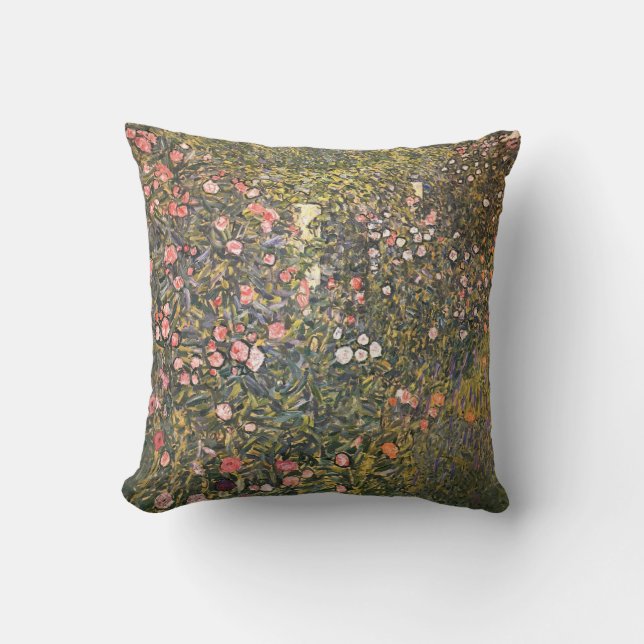 Italian Garden By Gustav Klimt Cushion (Front)