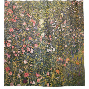 Italian Garden By Gustav Klimt Shower Curtain