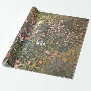 Italian Garden By Gustav Klimt Wrapping Paper
