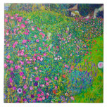 Italian Garden, Gustav Klimt Ceramic Tile<br><div class="desc">Gustav Klimt (July 14, 1862 – February 6, 1918) was an Austrian symbolist painter and one of the most prominent members of the Vienna Secession movement. Klimt is noted for his paintings, murals, sketches, and other objets d'art. In addition to his figurative works, which include allegories and portraits, he painted...</div>