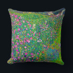 Italian Garden, Gustav Klimt Cushion<br><div class="desc">Gustav Klimt (July 14, 1862 – February 6, 1918) was an Austrian symbolist painter and one of the most prominent members of the Vienna Secession movement. Klimt is noted for his paintings, murals, sketches, and other objets d'art. In addition to his figurative works, which include allegories and portraits, he painted...</div>