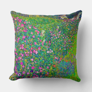 Italian Garden, Gustav Klimt Cushion