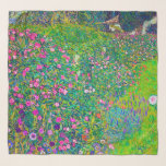 Italian Garden, Gustav Klimt Scarf<br><div class="desc">Gustav Klimt (July 14, 1862 – February 6, 1918) was an Austrian symbolist painter and one of the most prominent members of the Vienna Secession movement. Klimt is noted for his paintings, murals, sketches, and other objets d'art. In addition to his figurative works, which include allegories and portraits, he painted...</div>