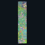 Italian Garden, Gustav Klimt Short Table Runner<br><div class="desc">Gustav Klimt (July 14, 1862 – February 6, 1918) was an Austrian symbolist painter and one of the most prominent members of the Vienna Secession movement. Klimt is noted for his paintings, murals, sketches, and other objets d'art. In addition to his figurative works, which include allegories and portraits, he painted...</div>