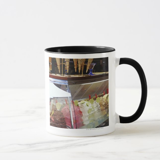 Italian gelato in display case mug (Right)