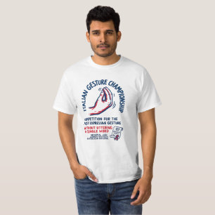 Italian Gesture Championship Funny T-Shirt — Winne