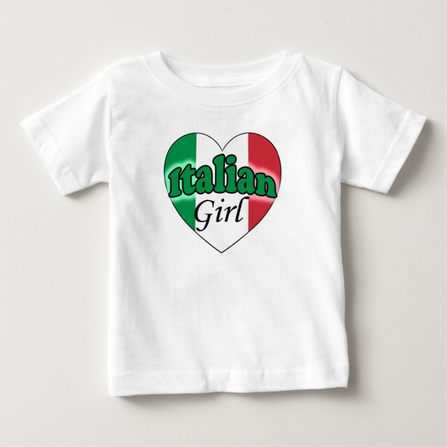 Italian Girl Baby T-Shirt (Front)