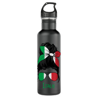Italian Girl Italy girl Italia woman flag  710 Ml Water Bottle