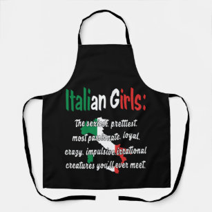ITALIAN GIRLS FUNNY APRON