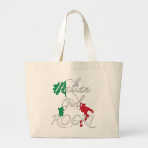 Italian Girls Rock! Large Tote Bag