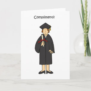 Italian Graduation Congratulations for Her Card