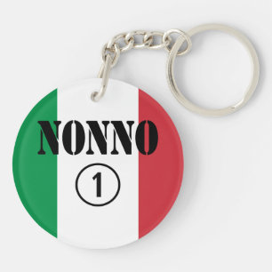 Italian Grandfathers : Nonno Numero Uno Key Ring
