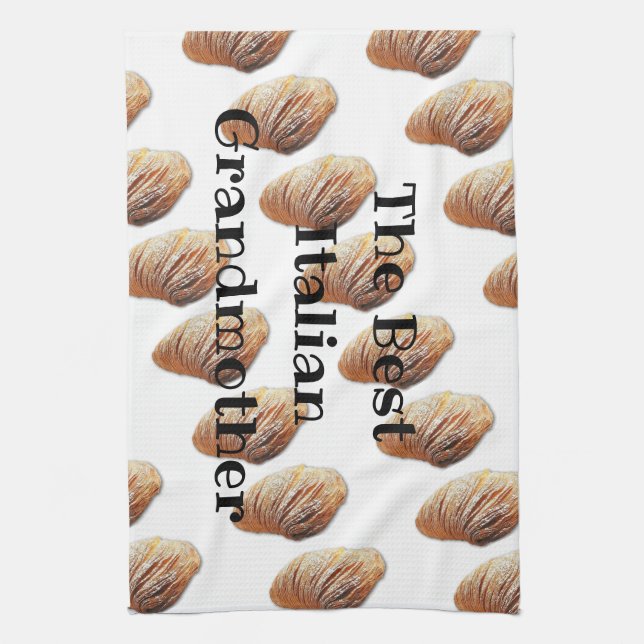 Italian Grandmother - Kitchen cloth (Vertical)