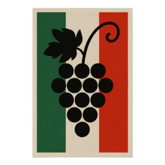 Italian Grape - The Essence of the Terroir in Disp Poster