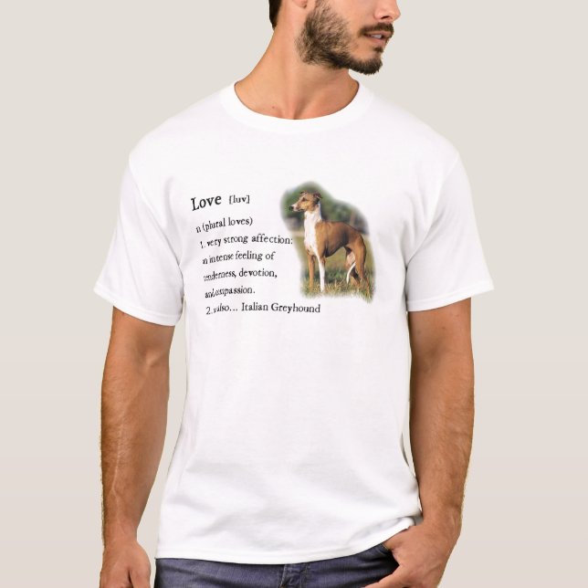 Italian Greyhound Art Gifts T-Shirt (Front)