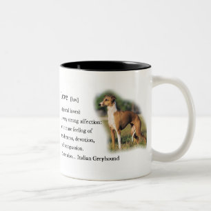 Italian Greyhound Art Gifts Two-Tone Coffee Mug