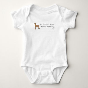 italian greyhound baby bodysuit