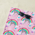 Italian Greyhound Beach Towel, Unicorn Iggy Print