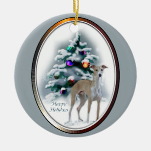 Italian Greyhound Christmas Gifts Ornament