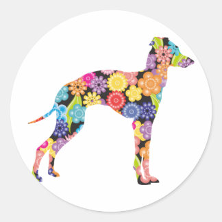 Italian Greyhound Classic Round Sticker