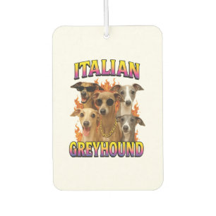 Italian Greyhound Copy Car Air Freshener