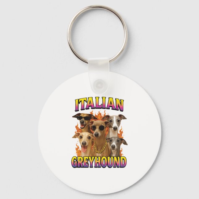 Italian Greyhound Copy Key Ring (Front)