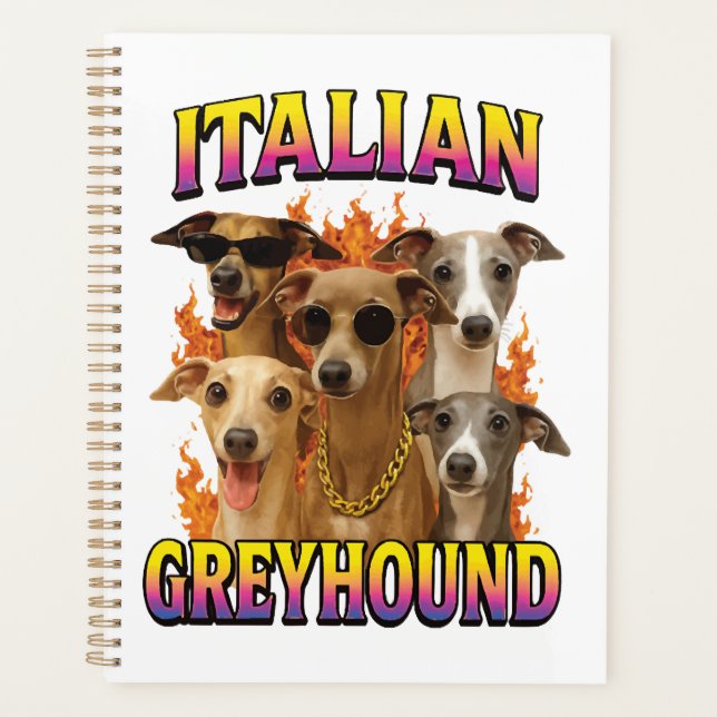 Italian Greyhound Copy Planner (Front)