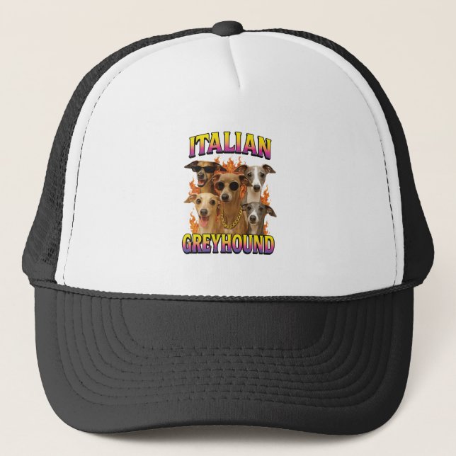 Italian Greyhound Copy Trucker Hat (Front)