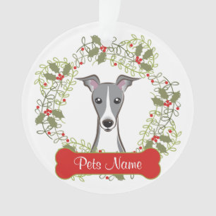 Italian Greyhound Customisable Ornament
