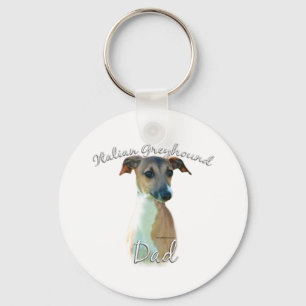 Italian Greyhound Dad 2 Key Ring