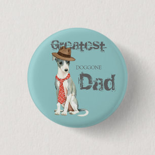 Italian Greyhound Dad 3 Cm Round Badge