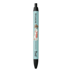 Italian Greyhound Dad Black Ink Pen
