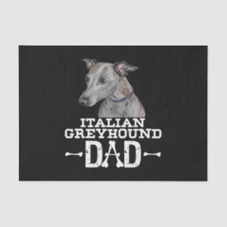 italian greyhound dad dog lover fars day gift tissue paper