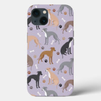 Italian Greyhound Dog Bones and Paws