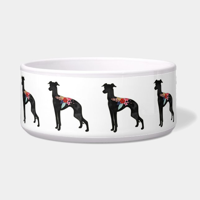 Italian Greyhound Dog Breed Bohemian Floral Saddle (Front)