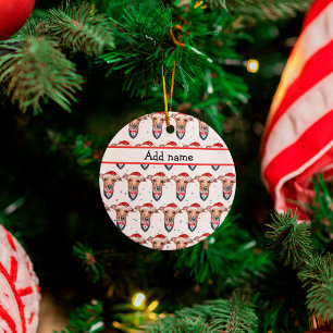 Italian Greyhound Dog Breed Christmas Ceramic Ornament