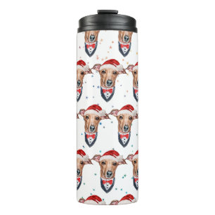 Italian Greyhound Dog Breed Christmas Thermal Tumbler